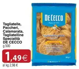 Docks Cash&Carry Tagliatelle Specialità DE CECCO offerta