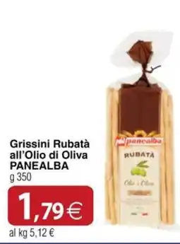 Docks Cash&Carry Grissini Rubatà all'Olio di Oliva Panealba offerta