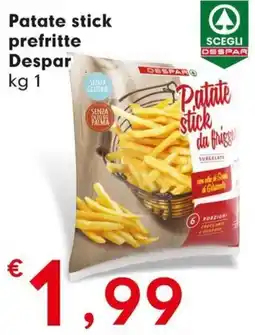 Eurospar Patate stick prefritte Despar offerta