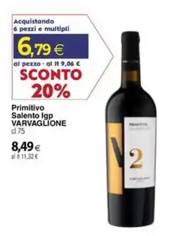 Docks Cash&Carry Primitivo Salento Igp Varvaglione offerta