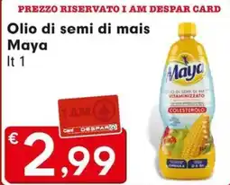 Eurospar Olio di semi di mais Maya offerta