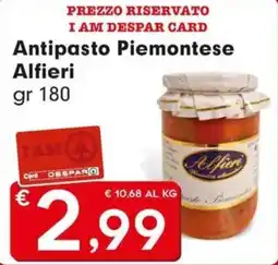 Eurospar Antipasto Piemontese Alfieri offerta