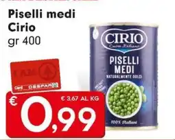 Eurospar Piselli medi Cirio offerta