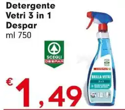 Eurospar Detergente Vetri 3 in 1 Despar offerta