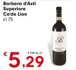 Eurospar Barbera d'Asti Superiore Ca'de Lion offerta