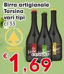 Eurospar Birra artigianale Tarsina offerta