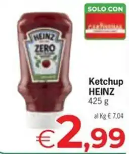 Despar Ketchup HEINZ ZERO offerta