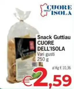 Despar Snack Guttiav CUORE DELL'ISOLA offerta