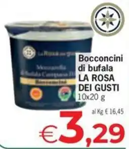 Despar Bocconcini di bufala LA ROSA DEI GUSTI offerta