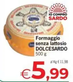 Despar Formaggio senza lattosio Dolcesardo offerta