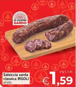 Despar Salsiccia sarda classica IRGOLI offerta