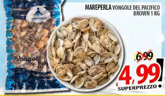 Mareperla vongole del Pacifico brown