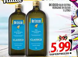 Il Genio Supermercato De Cecco olio extra vergine di oliva classico offerta