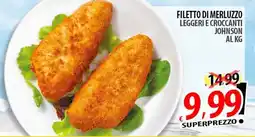 Il Genio Supermercato Filetto di merluzzo leggeri e croccanti Johnson offerta
