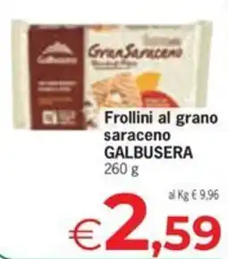 Despar Frollini al grano saraceno GALBUSERA offerta