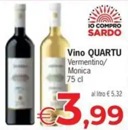 Despar Vino QUARTU Vermentino/Monica offerta