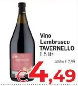 Despar Vino Lambrusco Tavernello offerta