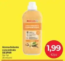 Despar Ammorbidente concentrato DESPAR offerta