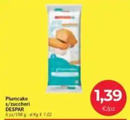 Despar Plumcake s/zuccheri DESPAR offerta
