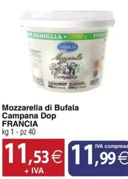 Docks Cash&Carry Mozzarella di Bufala Campana Dop FRANCIA offerta