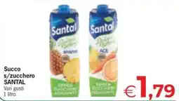 Despar Succo s/zucchero Santal offerta