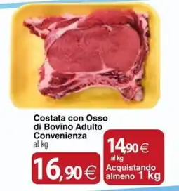 Docks Cash&Carry Costata con Osso di Bovino Adulto Convenienza offerta