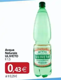 Docks Cash&Carry Acqua Naturale Uliveto offerta