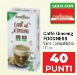Despar Caffè Ginseng Foodness offerta