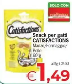 Despar Snack per gatti Catisfactions offerta