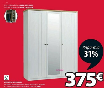 JYSK Fsc armadio markskel offerta