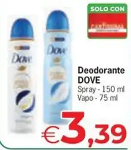Despar Deodorante DOVE offerta
