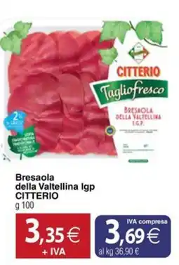 Docks Cash&Carry Bresaola della Valtellina Igp Citterio offerta