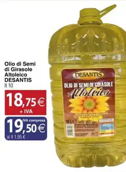 Docks Cash&Carry Olio di Semi di Girasole Altoleico DESANTIS offerta