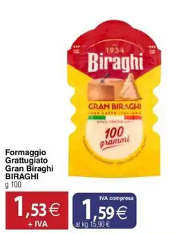 Docks Cash&Carry Formaggio Grattugiato Gran Biraghi Biraghi offerta