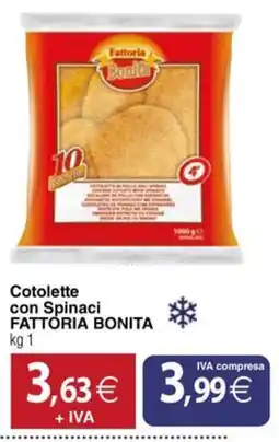 Docks Cash&Carry Cotolette con Spinaci Fattoria Bonita offerta