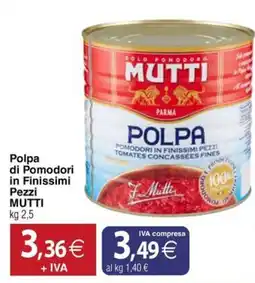Docks Cash&Carry Polpa di Pomodori in Finissimi Pezzi Mutti offerta