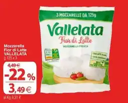 Docks Cash&Carry Mozzarella Fior di Latte Vallelata offerta