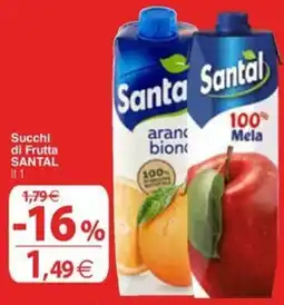 Docks Cash&Carry Succhi di Frutta Santal offerta