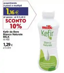 Docks Cash&Carry Kefir da Bere Bianco Naturale MILK offerta