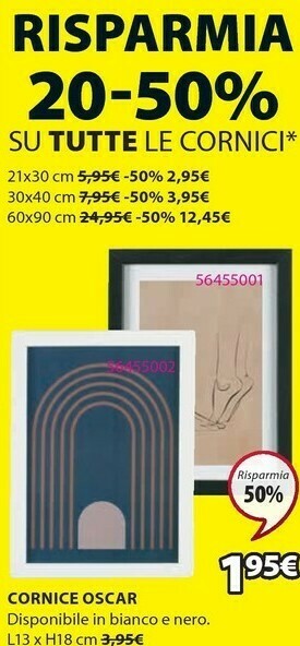 JYSK Cornice oscar offerta