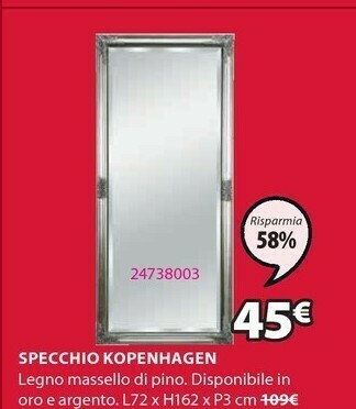 JYSK Specchio kopenhagen offerta