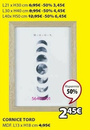 JYSK Cornice tord offerta