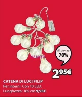 JYSK Catena di luci filip offerta