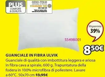 JYSK Oeko-texo guanciale in fibra offerta