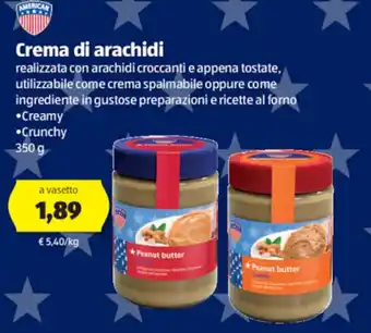 ALDI American Crema di arachidi 350g offerta