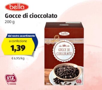 ALDI Bella Gocce di Cioccolato 200 g offerta