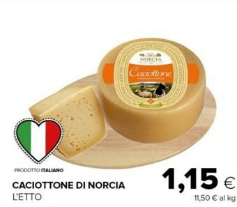 Tigre Caciottone di norcia offerta