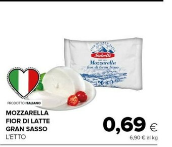 Tigre Mozzarella fior di latte gran sasso offerta