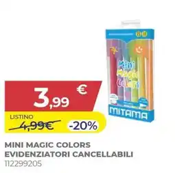 Toys Center Mini Magic Colors evidenziatori cancellabili offerta
