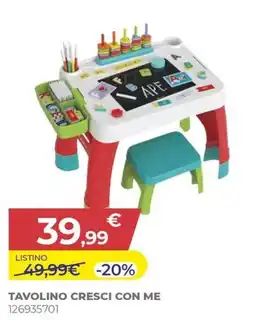 Toys Center Tavolino Cresci Con Me offerta